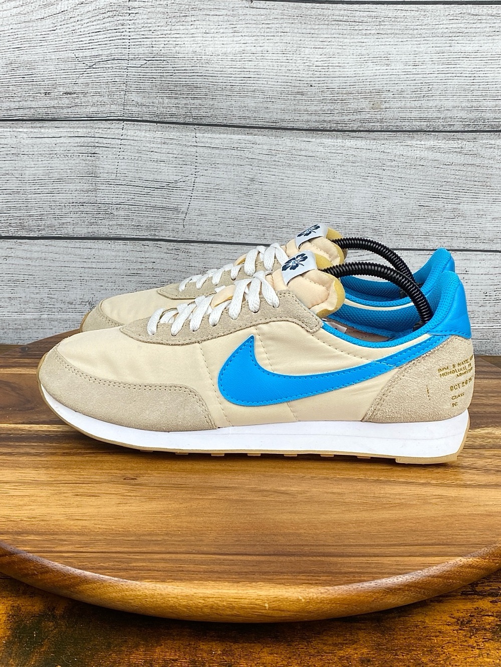 Nike Waffle Trainer 2 S.D. Shoe Dog Pearl White Blue Shoes DA2315-200 Women’s 10